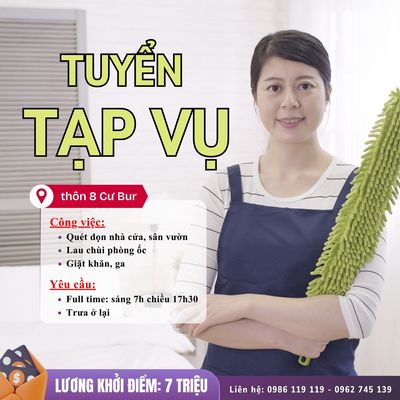 Tuyển Tạp Vụ 