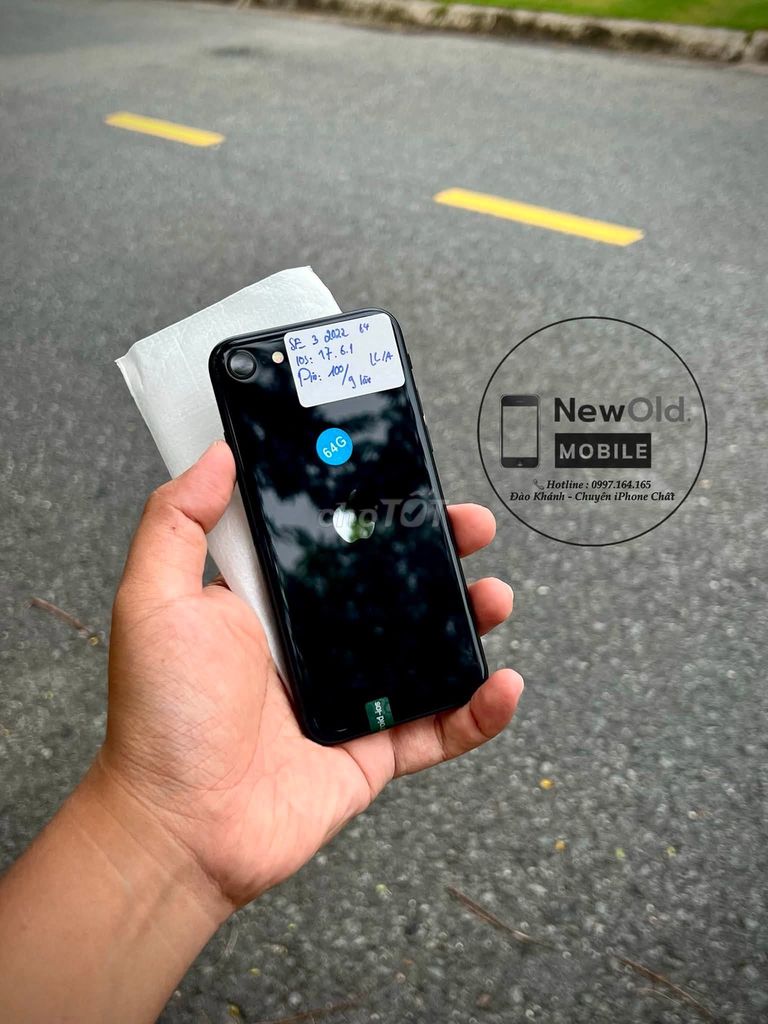 Apple iPhone SE 2022 Gen 3 64GB Xanh đen Mỹ Used. Mua bán Điện thoại tại Thị xã Bến Cát Bình Dương được đăng bởi Hội Đồ Điện Tử hình 1