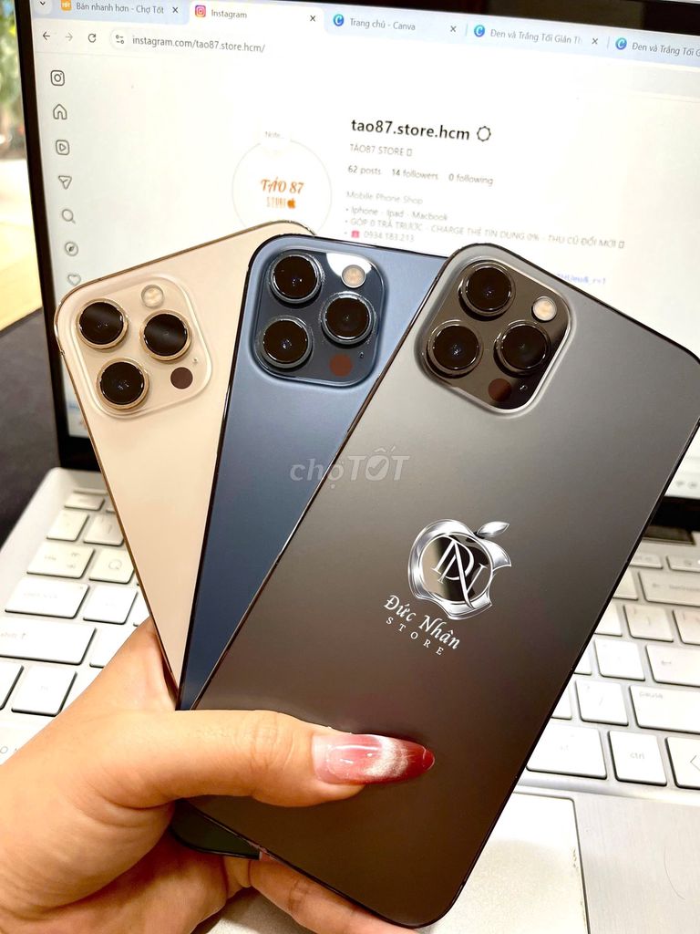 IPHONE 12PRM 128GB QT ( FULL CHỨC NĂNG, GÓP 0Đ ). Mua bán Điện thoại tại Quận 10 Tp Hồ Chí Minh được đăng bởi Đức Nhân Store hình 1