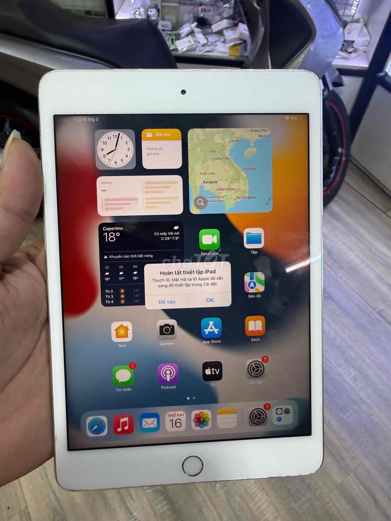 iPad mini 4  Wifi  16gb đẹp full chức năng BH3T. Mua bán Máy tính bảng tại Quận Bình Tân Tp Hồ Chí Minh được đăng bởi Lý Kiệt Mobile hình 1
