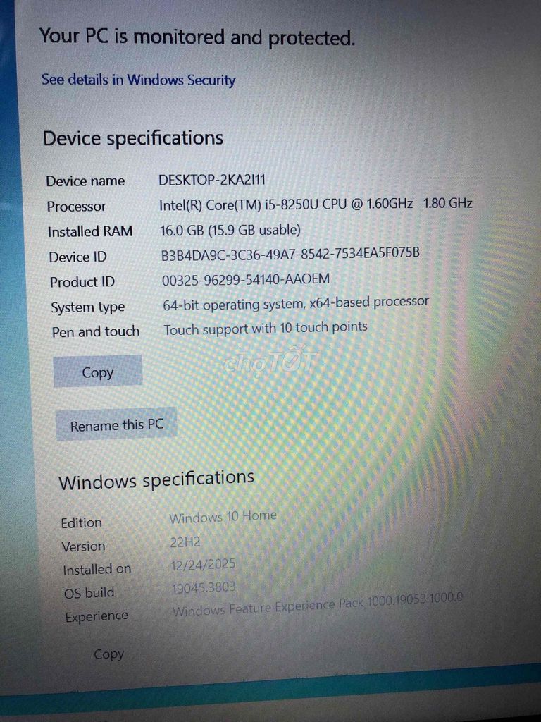 Dell Inspiron i5, RAM 8gb , SSD+HDD. Mua bán Laptop tại Huyện Chợ Mới An Giang được đăng bởi Nguyễn chí linh hình 1