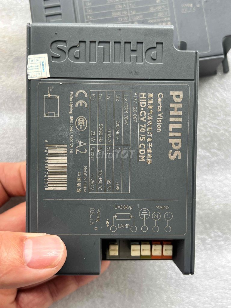 Nguồn Philips HID-CV 70 /S CDM Xám. Mua bán Đồ chuyên dụng, Giống nuôi trồng tại Huyện Tam Dương Vĩnh Phúc được đăng bởi hoàng văn hải hình 1