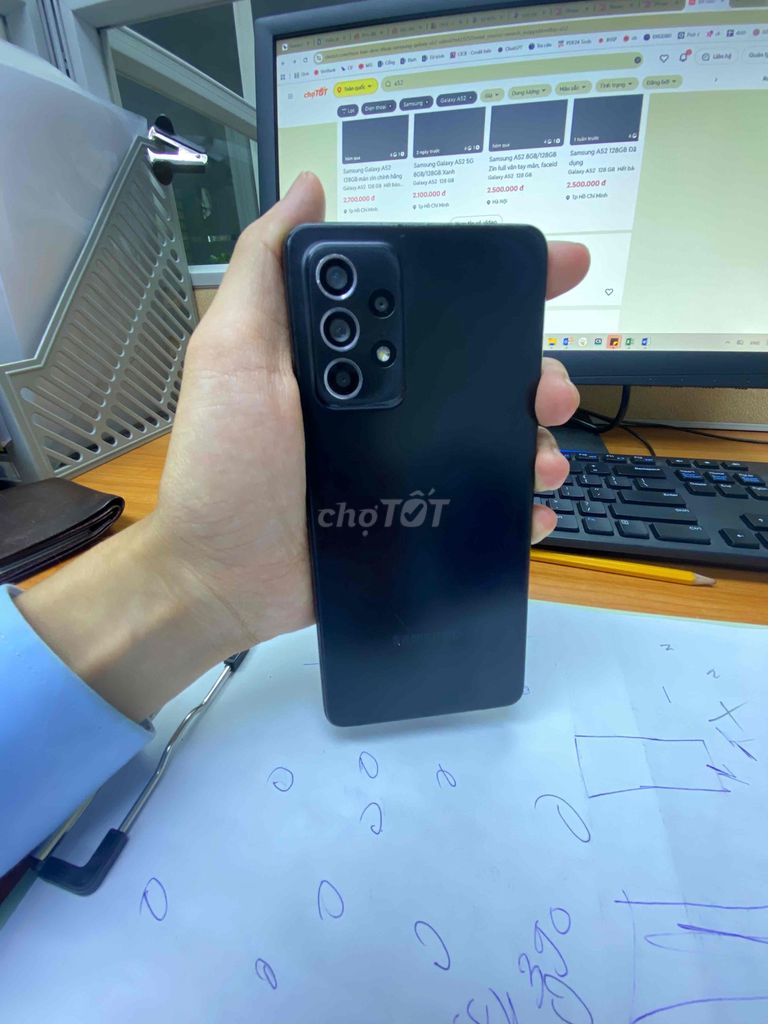Samsung Galaxy A52 Đen. Mua bán Điện thoại tại Quận 12 Tp Hồ Chí Minh được đăng bởi Nguyễn Hồng Phúc hình 1