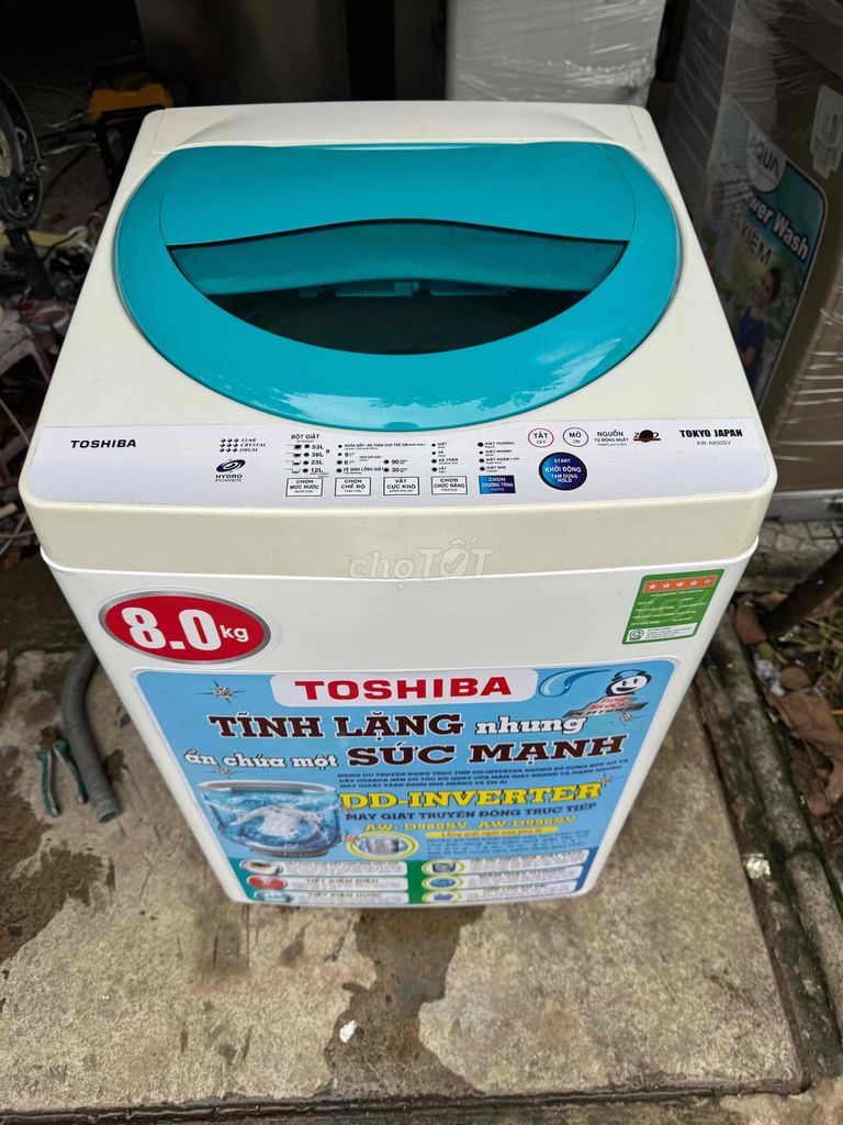 thanh lý máy giặt Toshiba 8.0KG còn mới tin