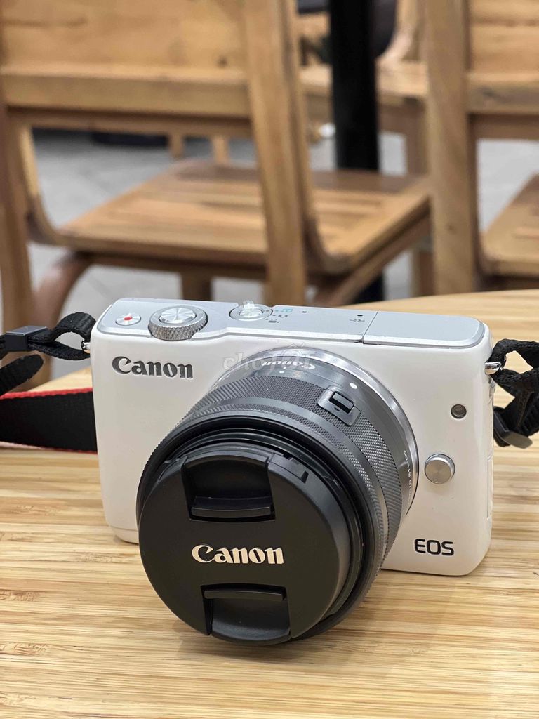 bán máy canon m10 màu trắng ngoại hình đẹp