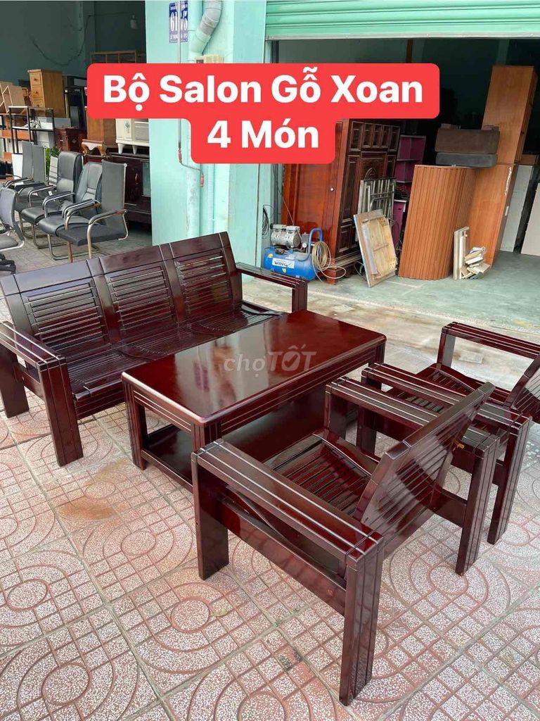 Thanh Lý Bộ Salon Gỗ