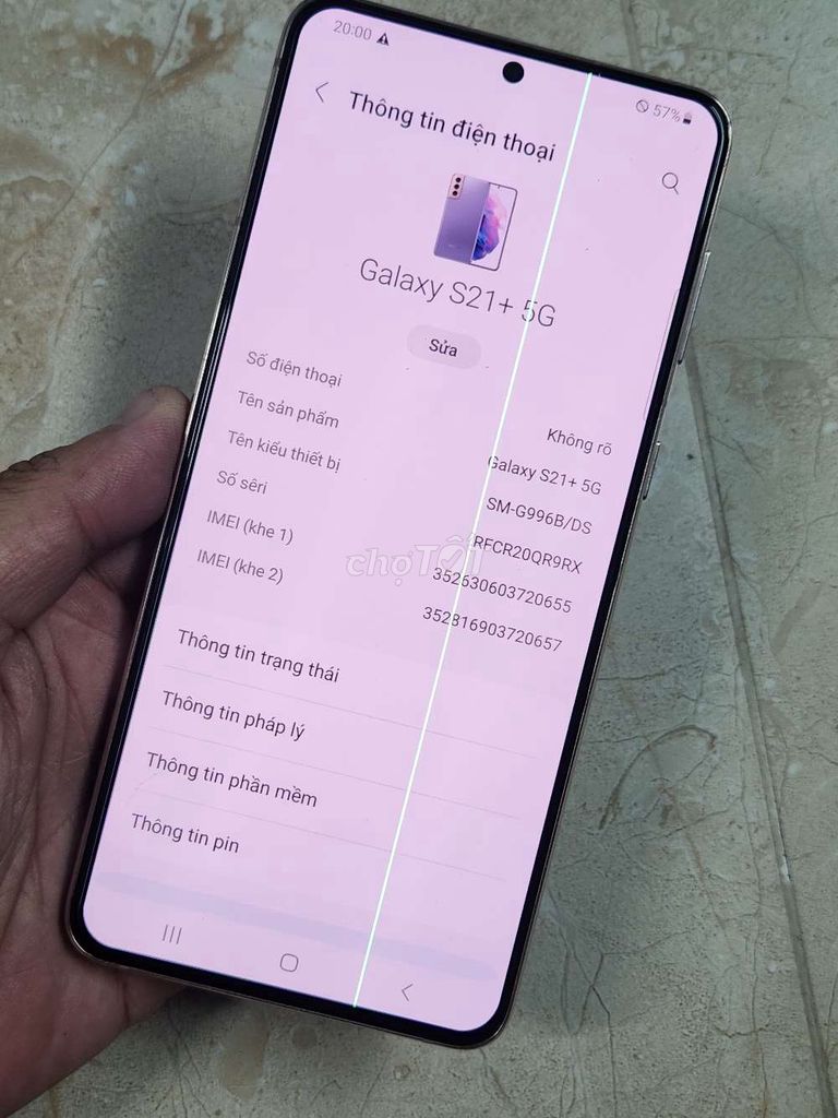 Samsung s21 plus màn sọc thanh lý giá rẻ