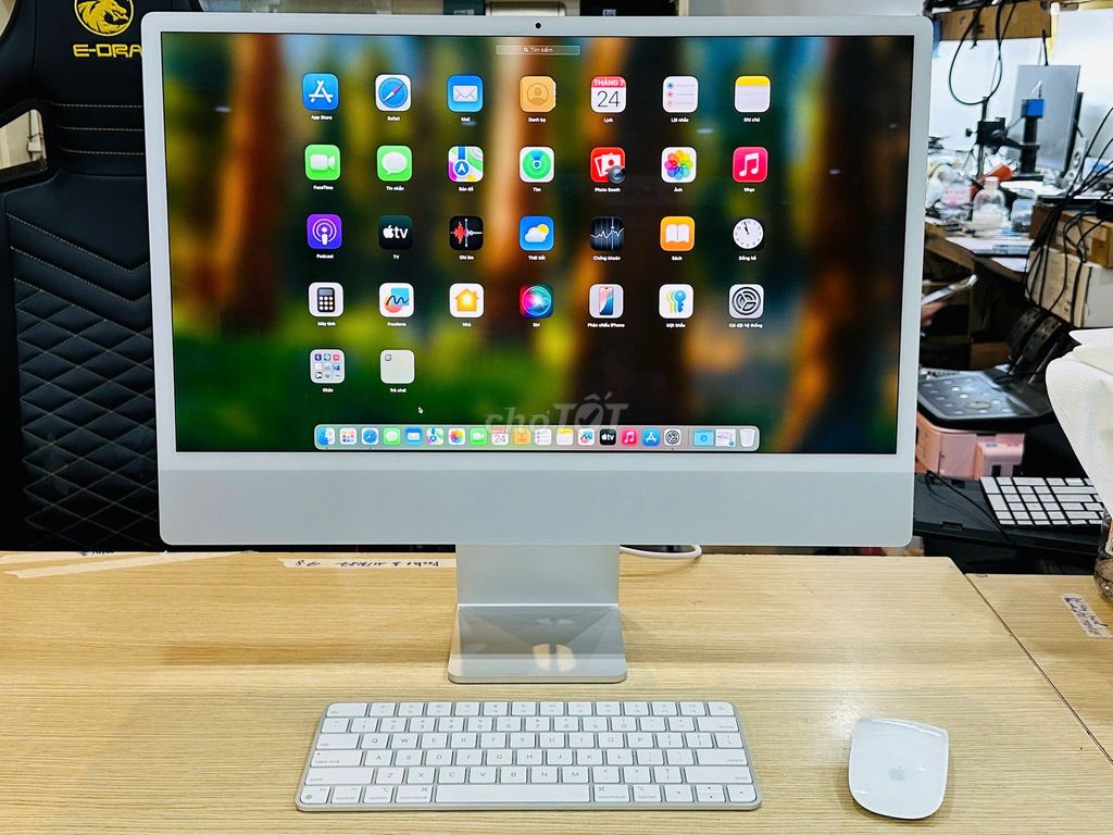 iMac M1 24 inch 8GB/256GB Trắng. Mua bán Máy tính để bàn tại Quận Đống Đa Hà Nội được đăng bởi Hoàng Táo  hình 1