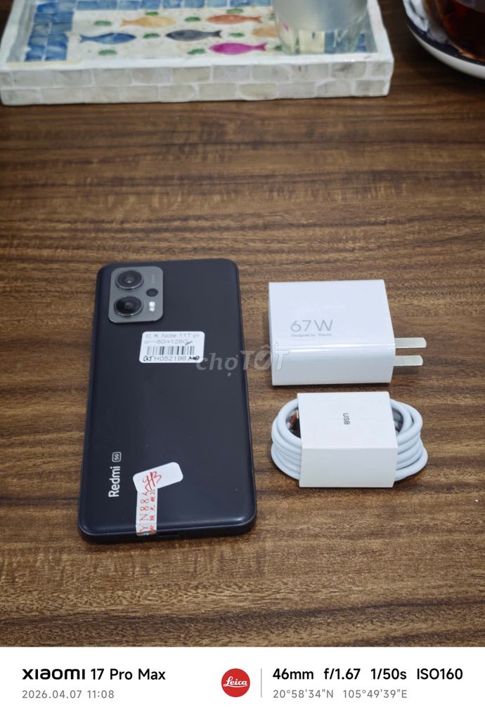 Redmi Note 11T Pro 5G 8/128 Quốc Tế sạc 67w có COD. Mua bán Điện thoại tại Quận Hoàng Mai Hà Nội được đăng bởi Trần Ngọc Hiếu hình 1