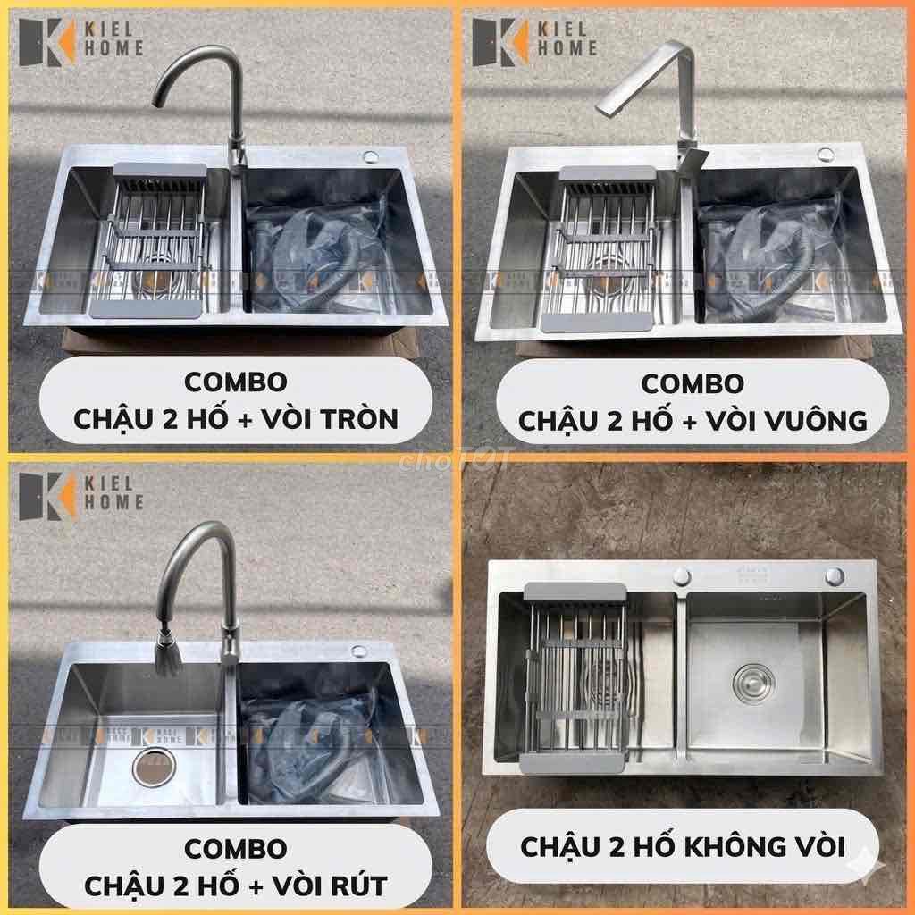 Chậu rửa bát Kiel Home Inox 2 hố. Mua bán Thiết bị vệ sinh, nhà tắm tại Quận Hà Đông Hà Nội được đăng bởi Nguyễn Gia Hải hình 1