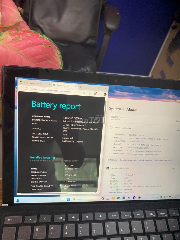 Surface Pro 7 - i7-ram 16gb - ssd 512gb đẹp. Mua bán Laptop tại Thành phố Thủ Đức Tp Hồ Chí Minh được đăng bởi HBA LAPTOP Mua Bán Ký gửi  hình 2