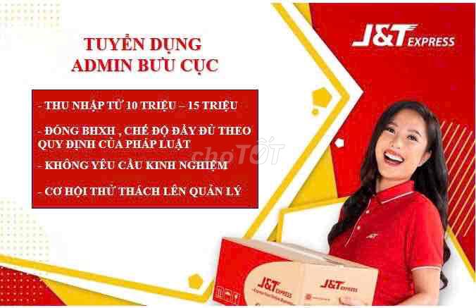 J&T Express Thanh Xuân tuyển nhân viên bưu cục