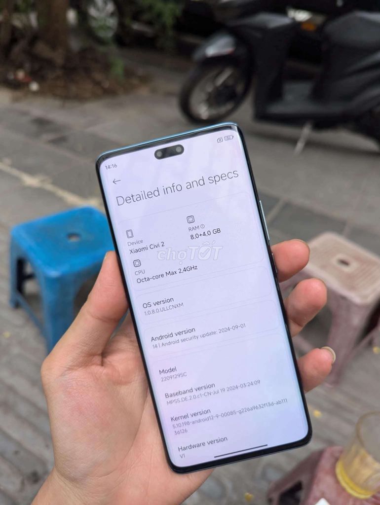 Xiaomi Civi 2 8GB/128GB Xanh. Mua bán Điện thoại tại Huyện Nghĩa Hưng Nam Định được đăng bởi Huy Hoàng hình 1