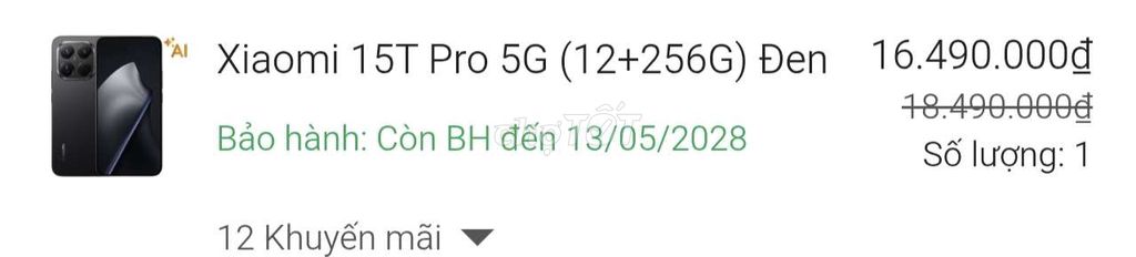 Xiaomi 15T Pro 5G 256GB Đen. Mua bán Điện thoại tại Quận Bình Thạnh Tp Hồ Chí Minh được đăng bởi hùng hình 1