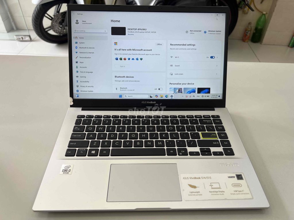 Cầm Đồ Th Lý Laptop Asus Vivobook X421JAY, I3, Zin