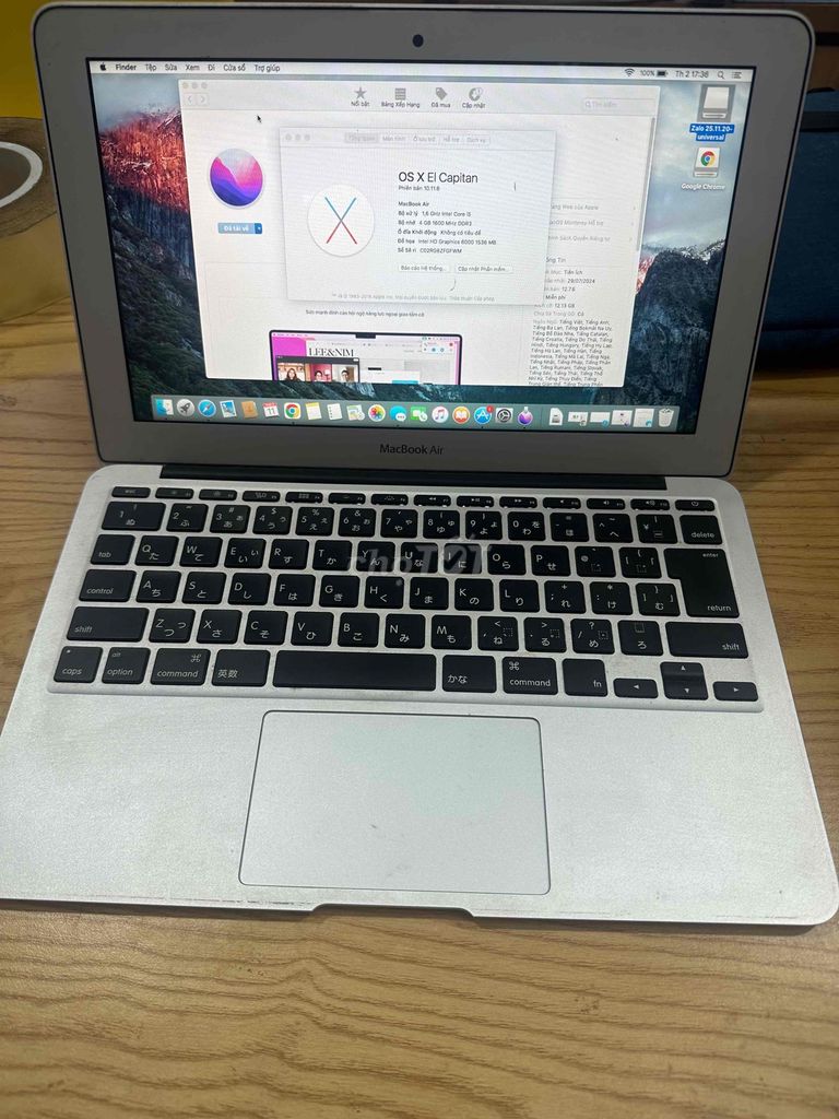 Apple Macbook Air 2015 Core i5 4GB/128GB. Mua bán Laptop tại Quận Nam Từ Liêm Hà Nội được đăng bởi Ngô Thị Yến hình 1