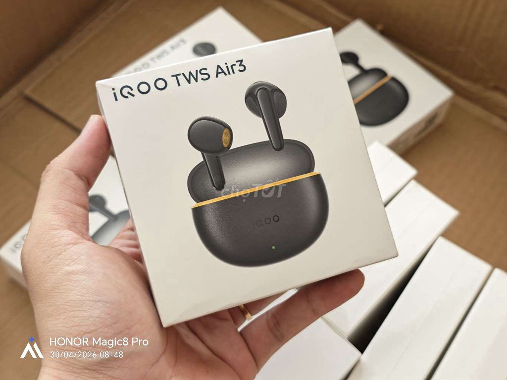 Tai nghe iQOO TWS Air3 Đen. Mua bán Tivi, Âm thanh tại Quận Ninh Kiều Cần Thơ được đăng bởi Zelda Phone hình 1