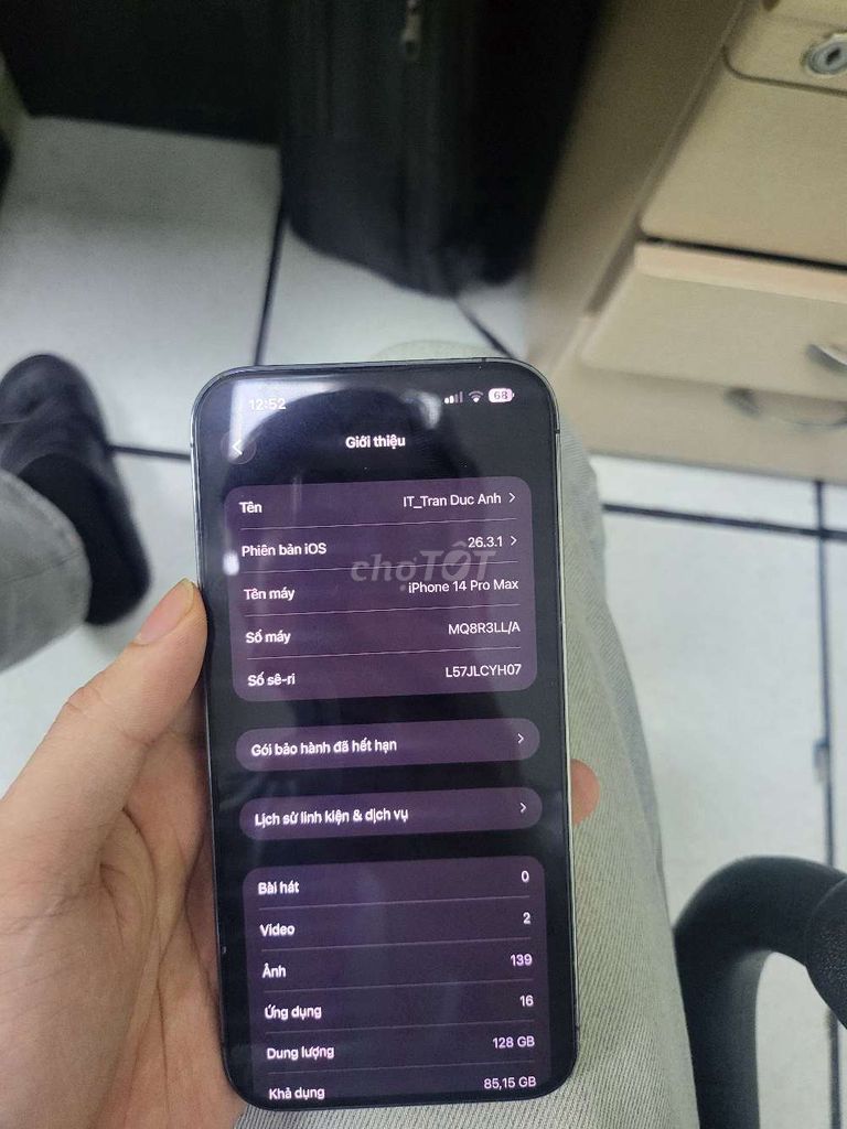 iPhone 14 Pro Max 128GB Tím. Mua bán Điện thoại tại Huyện Mê Linh Hà Nội được đăng bởi Trần Đức Anh hình 1
