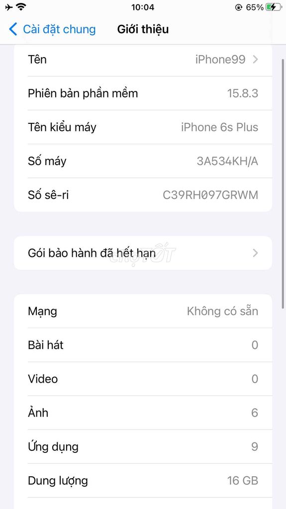 Dư bán 6s plus