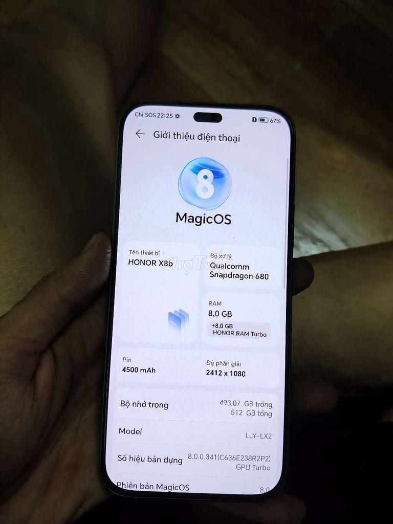 Honor X8b 512GB Xanh lá. Mua bán Điện thoại tại Quận 4 Tp Hồ Chí Minh được đăng bởi đức hình 1