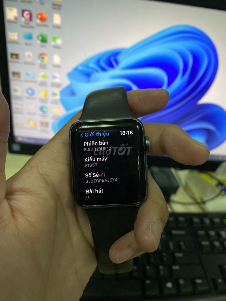 A1859 – Apple Watch Series 3, GPS 42mm