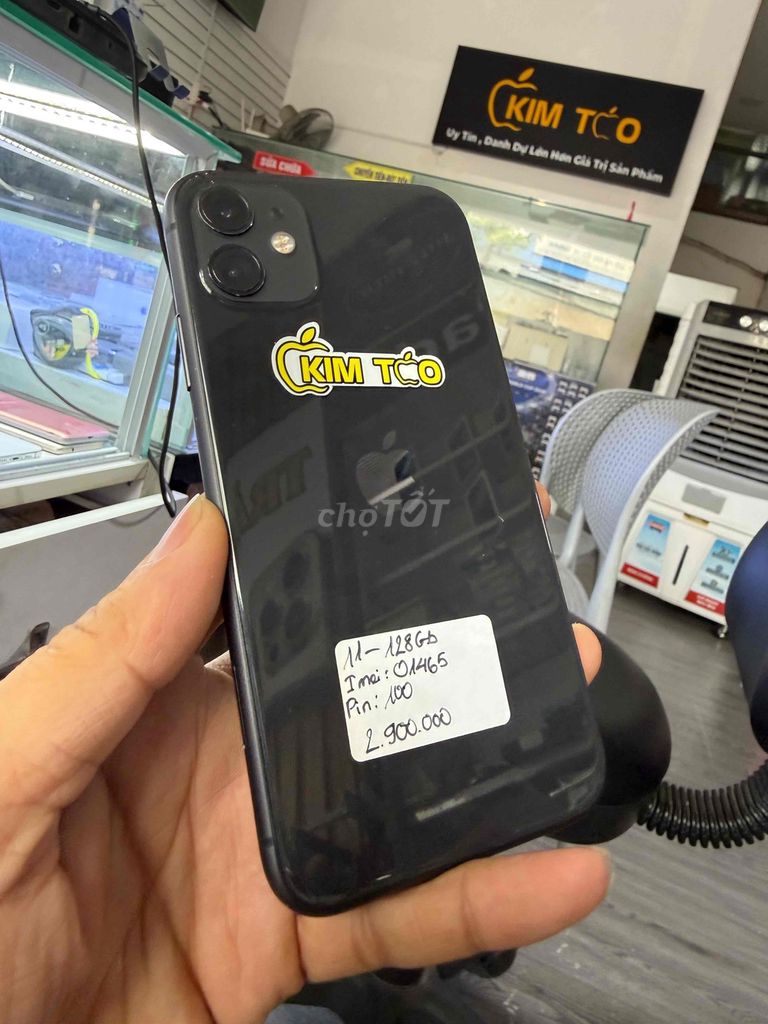 Apple iPhone 11 128GB Đen Đã sử dụng. Mua bán Điện thoại tại Thành phố Dĩ An Bình Dương được đăng bởi Kim táo Dĩ An 3 Chi nhánh hình 1