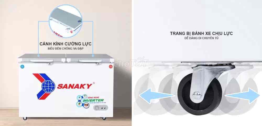 Tủ đông Sanaky Inverter 260L/360L Dàn Đồng. Mua bán Tủ lạnh tại Quận Bình Tân Tp Hồ Chí Minh được đăng bởi Uyên Linh hình 1