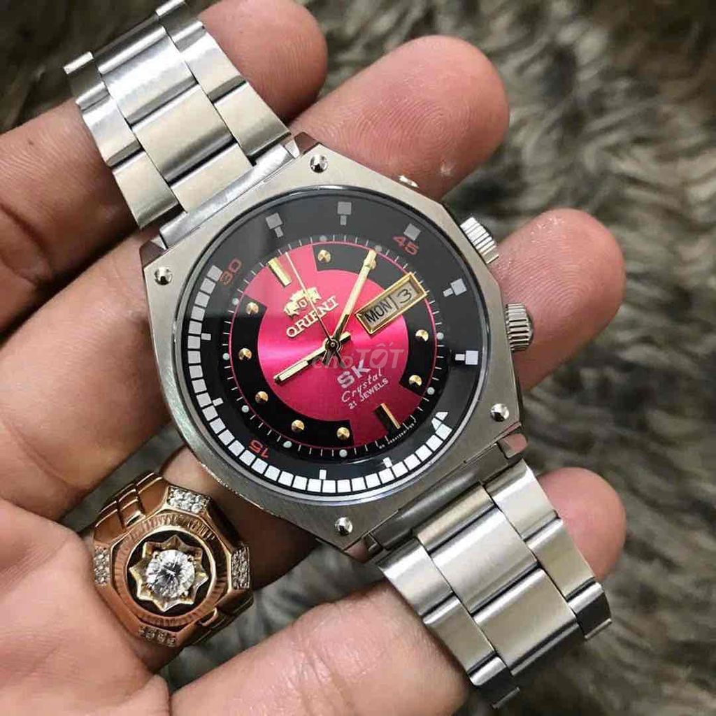 Đồng hồ Orient SK Tia Lữa Đỏ. Mua bán Đồng hồ tại Quận 4 Tp Hồ Chí Minh được đăng bởi Đại Lâm Mộc Nguyễn Đức hình 1