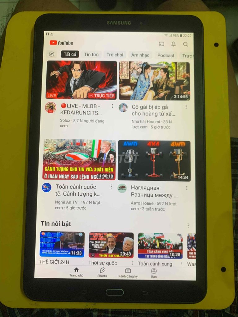 SAMSUNG tab A 10.1inch WIFI/4G Youtube, PIN LÂU. Mua bán Máy tính bảng tại Quận 10 Tp Hồ Chí Minh được đăng bởi ĐT TRỰC TIẾP  Không NHẮN TIN hình 1