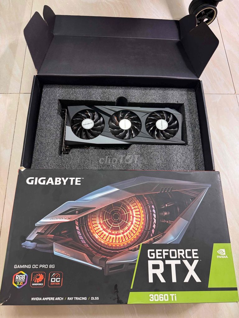 Card đồ họa Gigabyte RTX 3060 Ti Gaming OC 8GB. Mua bán Linh kiện (RAM, Card...) tại Quận Hoàn Kiếm Hà Nội được đăng bởi PC Gaming Gear hình 1