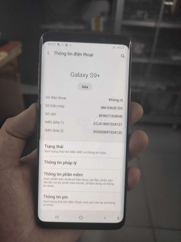 galaxy S9plus zin đẹp, 128gb 2 sim