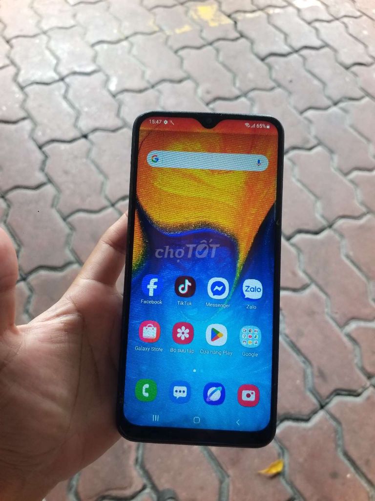 Samsung A20, màn chớp sọc, vẫn chữa cháy tốt . Mua bán Điện thoại tại Quận Bình Tân Tp Hồ Chí Minh được đăng bởi nguyen hình 1