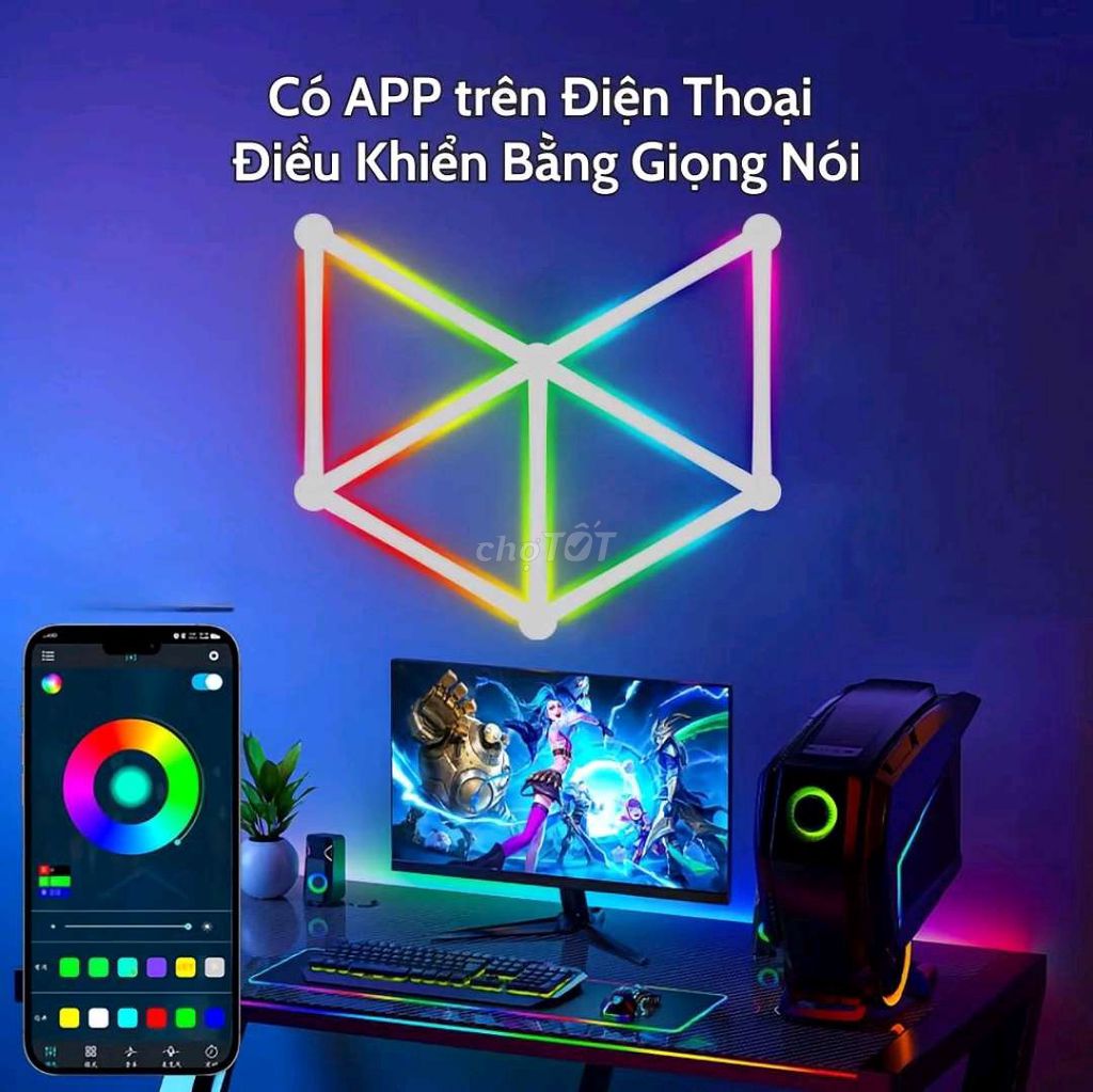 Đèn LED trang trí RGB Cảm biến nhạc. Mua bán Đèn tại Huyện Châu Thành Kiên Giang được đăng bởi Quân Lưu hình 1