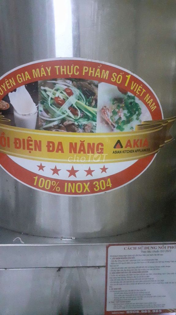 Nồi phở điện Akia Inox 304 đã sử dụng. Mua bán Bếp, lò, đồ điện nhà bếp tại Thị xã Bến Cát Bình Dương được đăng bởi Lê tấn tạo  hình 1