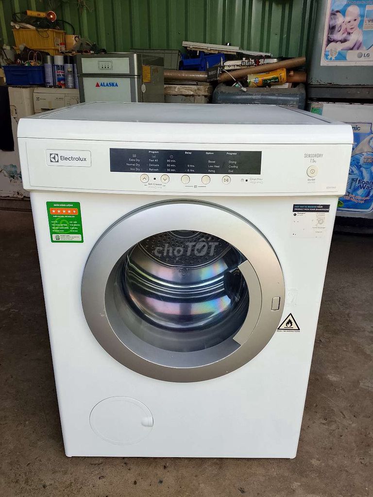 Máy sấy quần áo Electrolux 7.5kg Trắng. Mua bán Máy giặt tại Quận 8 Tp Hồ Chí Minh được đăng bởi Điện Lạnh MT hình 1