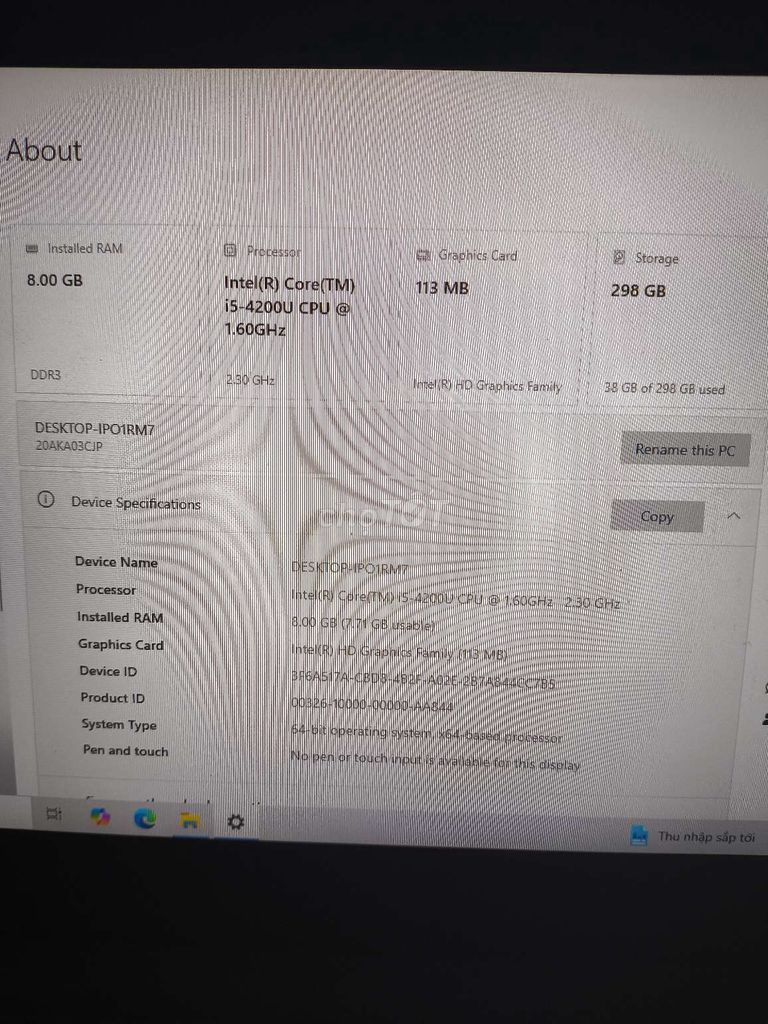  Thinkpad X240s  12.5 inch 8GB/256. Mua bán Laptop tại Quận Hà Đông Hà Nội được đăng bởi Minh Quang hình 1
