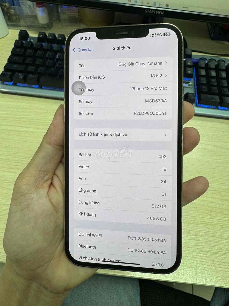iPhone 12 Pro Max 512GB. Mua bán Điện thoại tại Thành phố Thủ Đức Tp Hồ Chí Minh được đăng bởi Tìm Mua Iphone hình 1