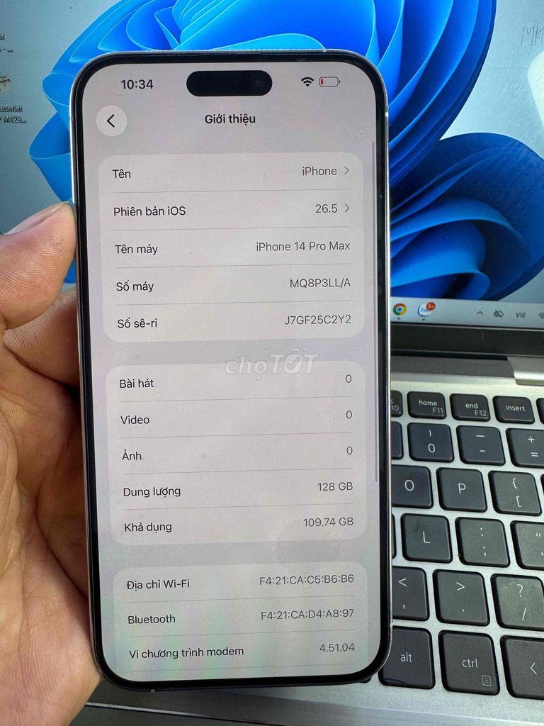 Apple iPhone 14 Pro Max 128GB Trắng 99%. Mua bán Điện thoại tại Quận 6 Tp Hồ Chí Minh được đăng bởi QUỐC THIÊN BÁN GÓP 0 ĐỒNG  hình 1