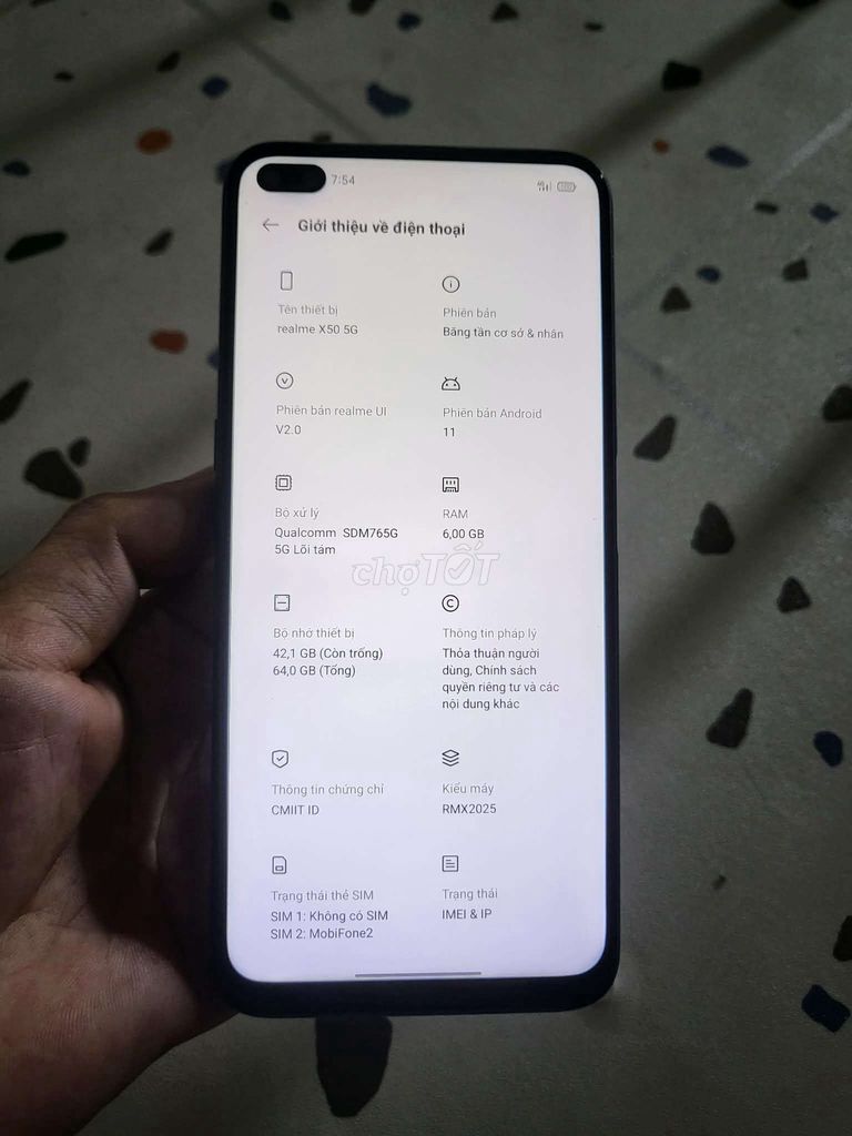Realme X50 5G ram 6/64gb có NFC. Mua bán Điện thoại tại Thành phố Biên Hòa Đồng Nai được đăng bởi Nguyen hình 1