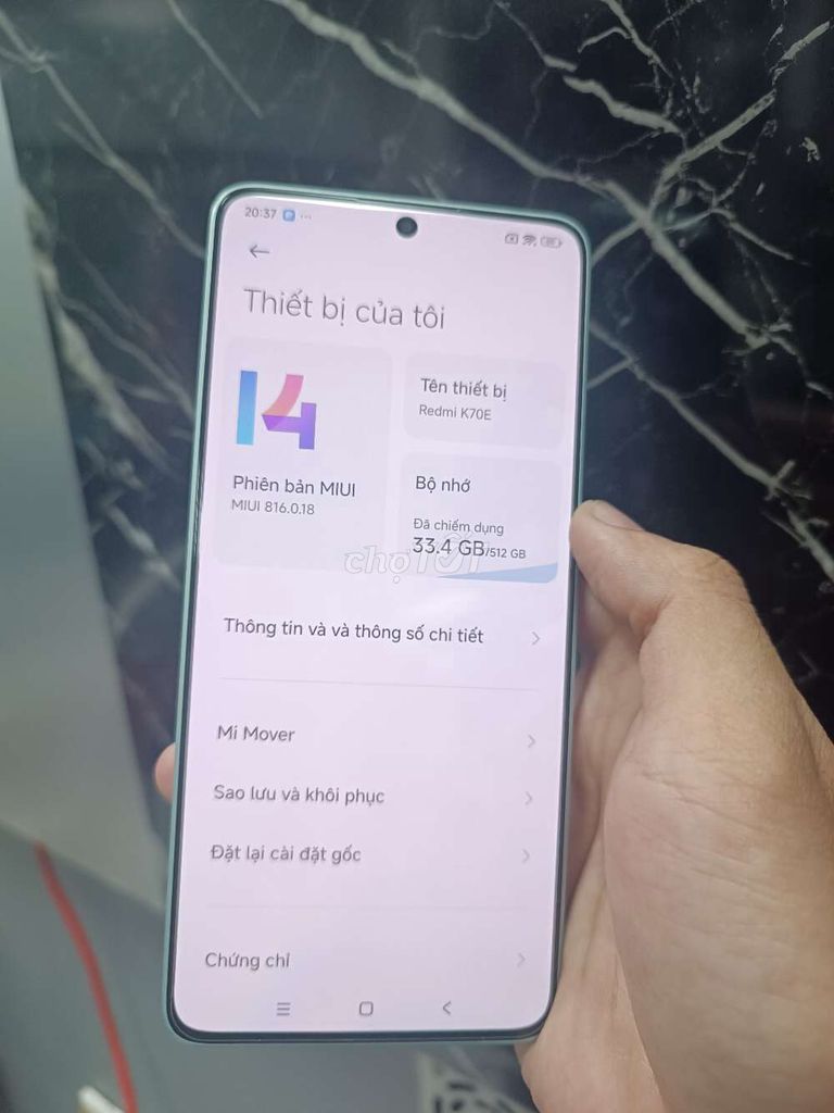 Xiaomi k70e 12/512gb zin chuẩn đẹp full tiếng việt