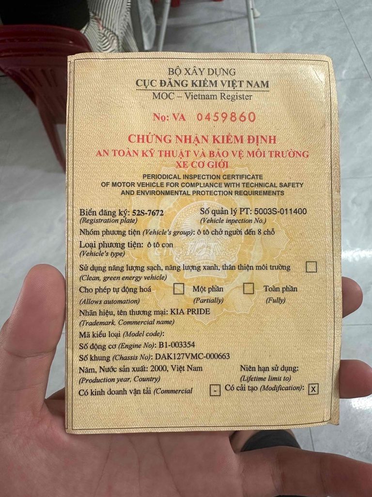 Kia CD5 2000 CD5 - 250000 km. Mua bán Ô tô tại Huyện Châu Thành A Hậu Giang được đăng bởi Bùi Hải Đăng  hình 6