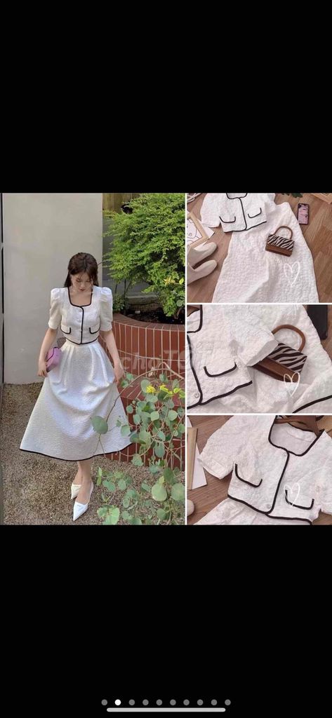 Set váy nữ vải xốp. Mua bán Quần áo tại Thị xã La Gi Bình Thuận được đăng bởi Anh Đào hình 1