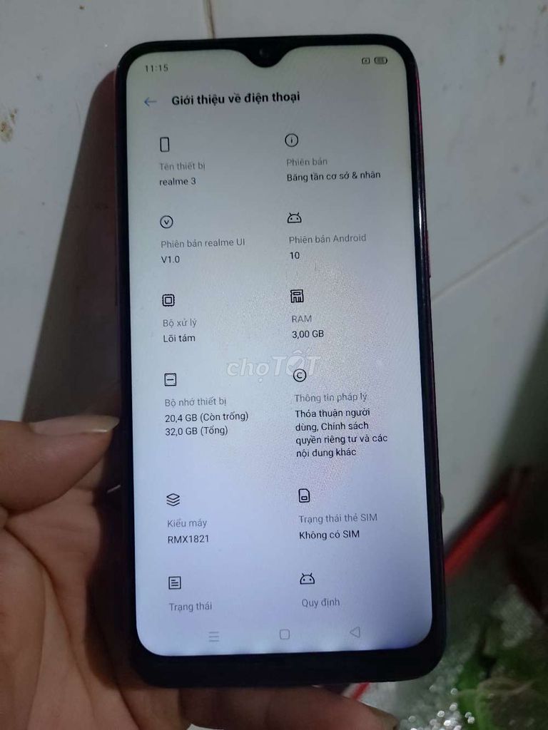 Realme 3 32GB Đỏ tím. Mua bán Điện thoại tại Quận Tân Phú Tp Hồ Chí Minh được đăng bởi phạm văn hình 1