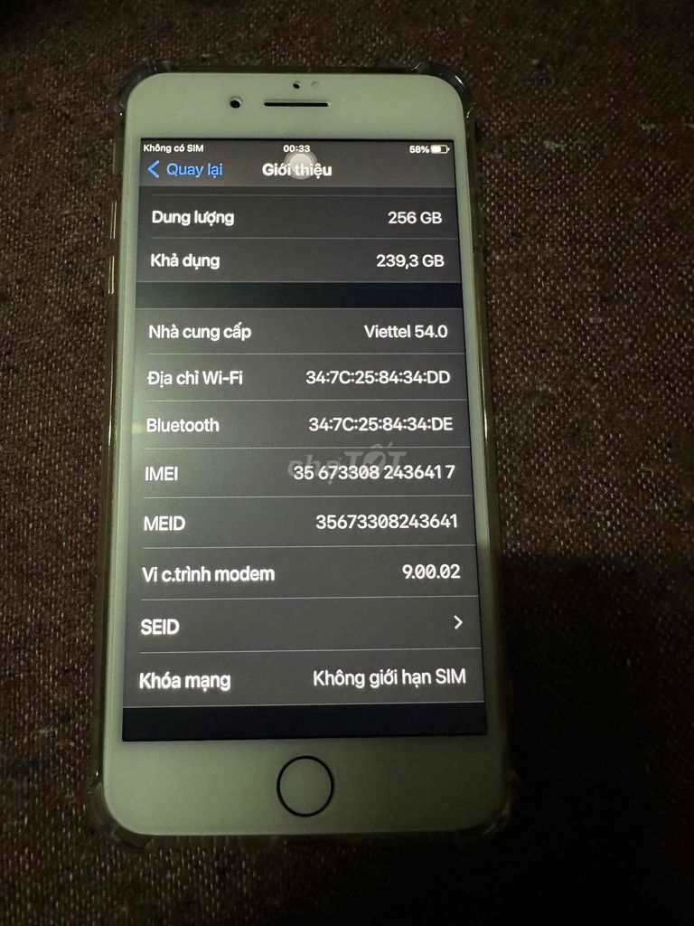 Apple iPhone 8 Plus 256 GB màu vàng. Mua bán Điện thoại tại Thị xã Bến Cát Bình Dương được đăng bởi Ngocbich Pham hình 1