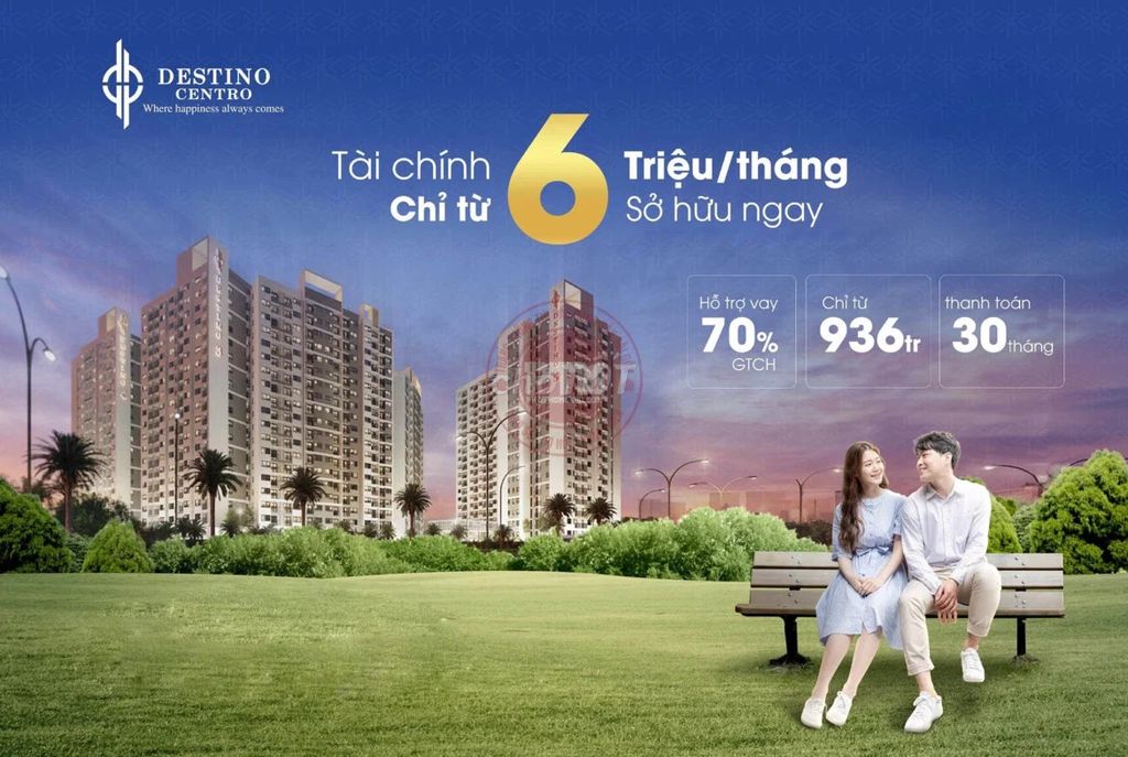 Mở bán căn hộ Destino Centro, Trả trước 90Tr sở hữu ngay góp 5tr/tháng