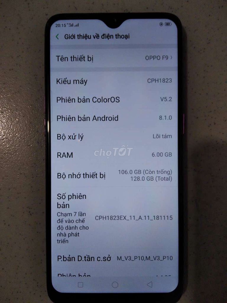 Oppo F9 128GB Tím. Mua bán Điện thoại tại Thành phố Thủ Đức Tp Hồ Chí Minh được đăng bởi chân đất hình 1