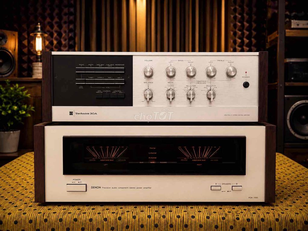 Pow Denon 1500 và pre đèn  Technics 30A zin và đep. Mua bán Tivi, Âm thanh tại Quận Gò Vấp Tp Hồ Chí Minh được đăng bởi le van chi hình 1
