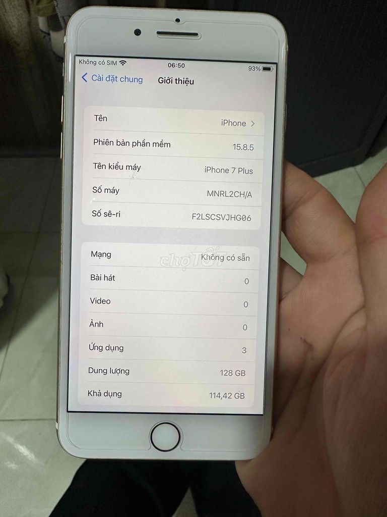 Apple iPhone 7 Plus 128GB Vàng. Mua bán Điện thoại tại Quận Cẩm Lệ Đà Nẵng được đăng bởi chương hình 1