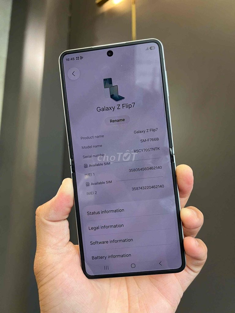 Samsung Galaxy Z Flip7 12GB 512GB Xanh mint 99%. Mua bán Điện thoại tại Quận 8 Tp Hồ Chí Minh được đăng bởi TRƯỜNG MOBILE  hình 1