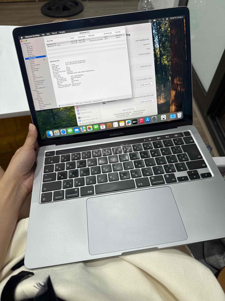 Apple MacBook Pro M1 2020 8GB/256GB. Mua bán Laptop tại Quận Thanh Xuân Hà Nội được đăng bởi hql hình 1